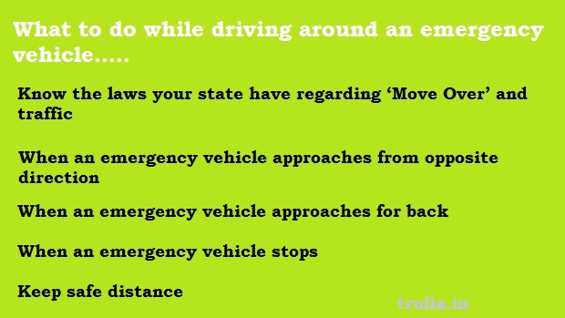 What to do while driving around an emergency vehicle….. - Trulia : play ...