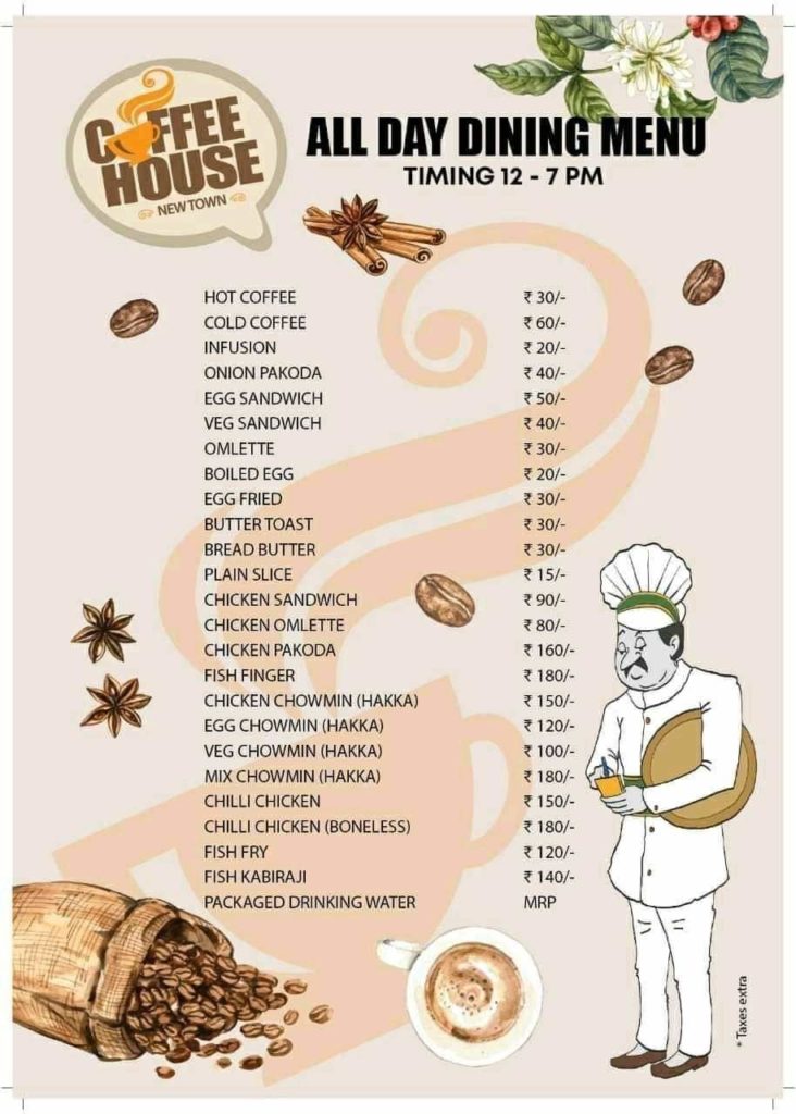 Coffee House New Town kolkata .. Open today 03.12.2020