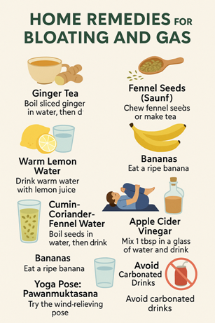 bloating treatment at home,