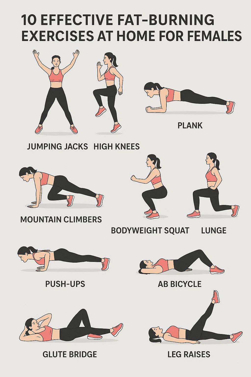 lose belly fat exercises at home